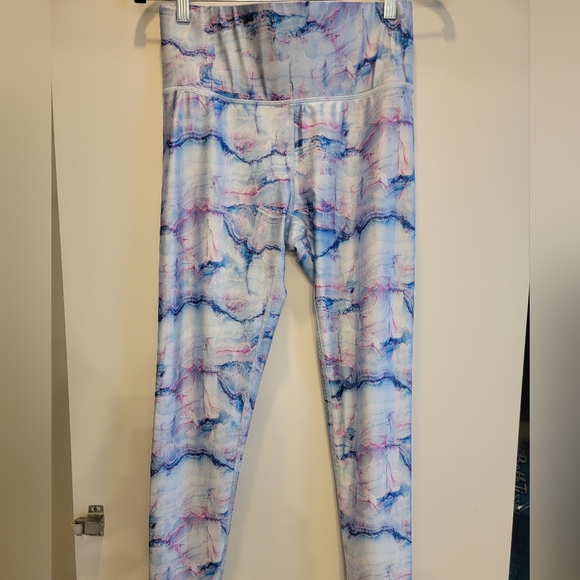 TEREZ Active Super High Band 7/8 Legging in Blue Marble Large - Picture 13 of 13